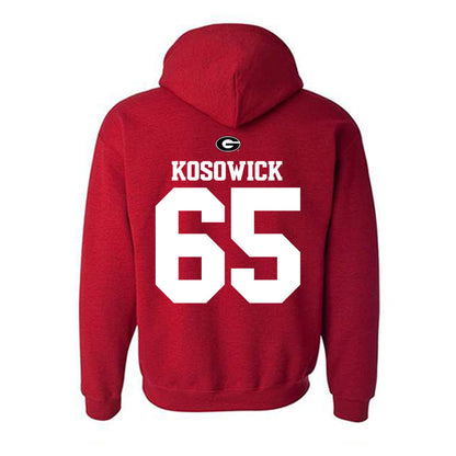 Georgia - NCAA Baseball : Mason Kosowick - Fashion Shersey Hooded Sweatshirt-1