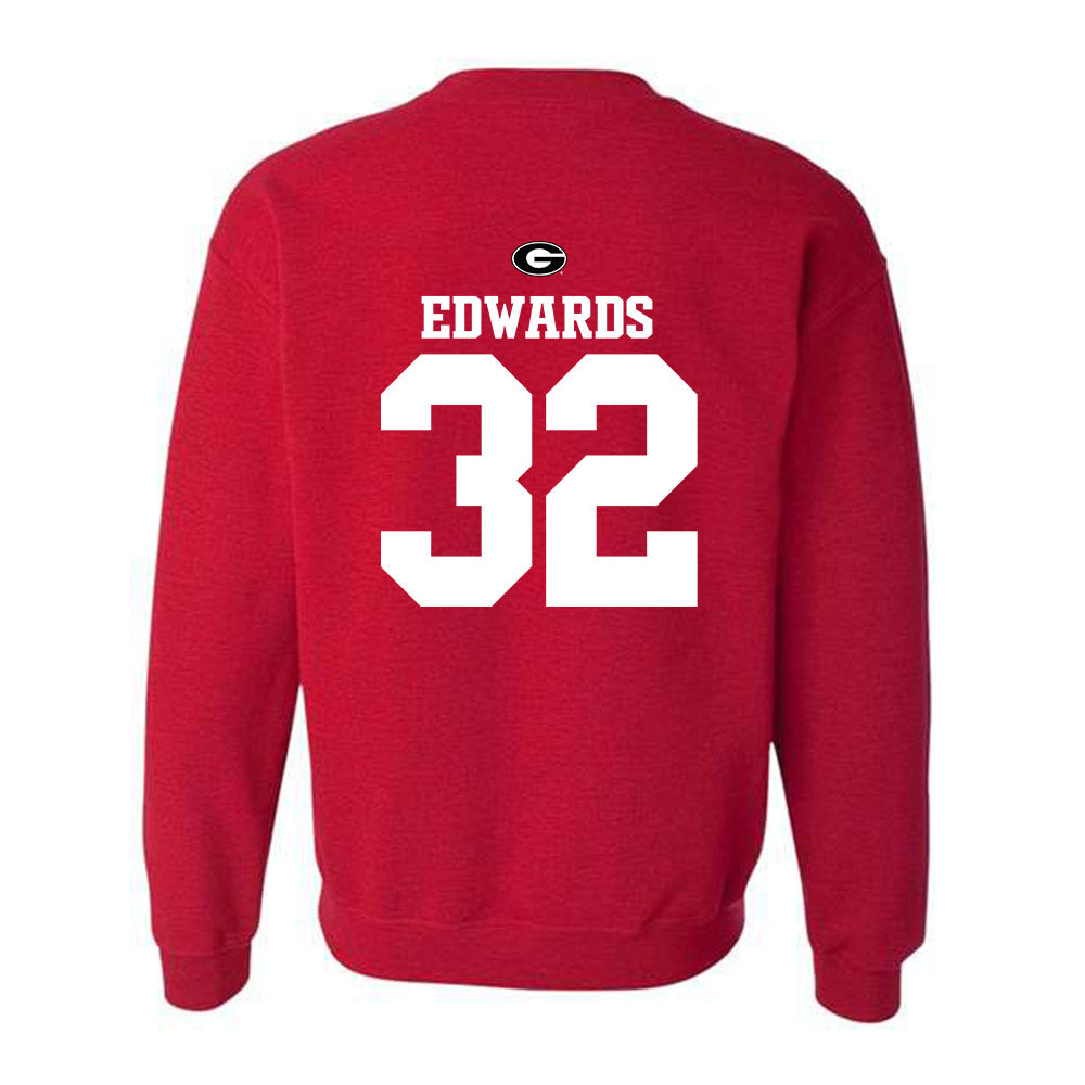 Georgia - NCAA Baseball : Grant Edwards - Fashion Shersey Crewneck Sweatshirt-1