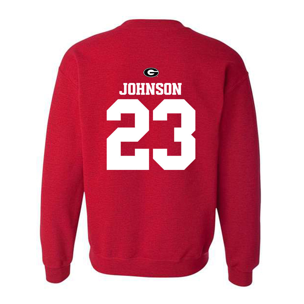 Georgia - NCAA Baseball : Cole Johnson - Fashion Shersey Crewneck Sweatshirt-1