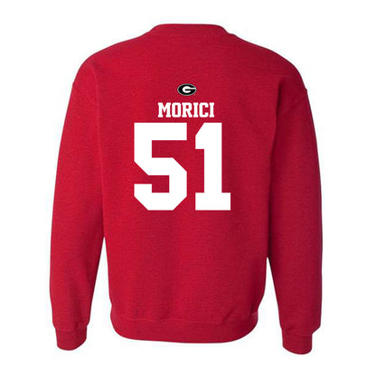Georgia - NCAA Baseball : Lucas Morici - Fashion Shersey Crewneck Sweatshirt-1
