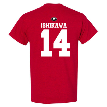 Georgia - NCAA Baseball : Kenny Ishikawa - Fashion Shersey T-Shirt-1