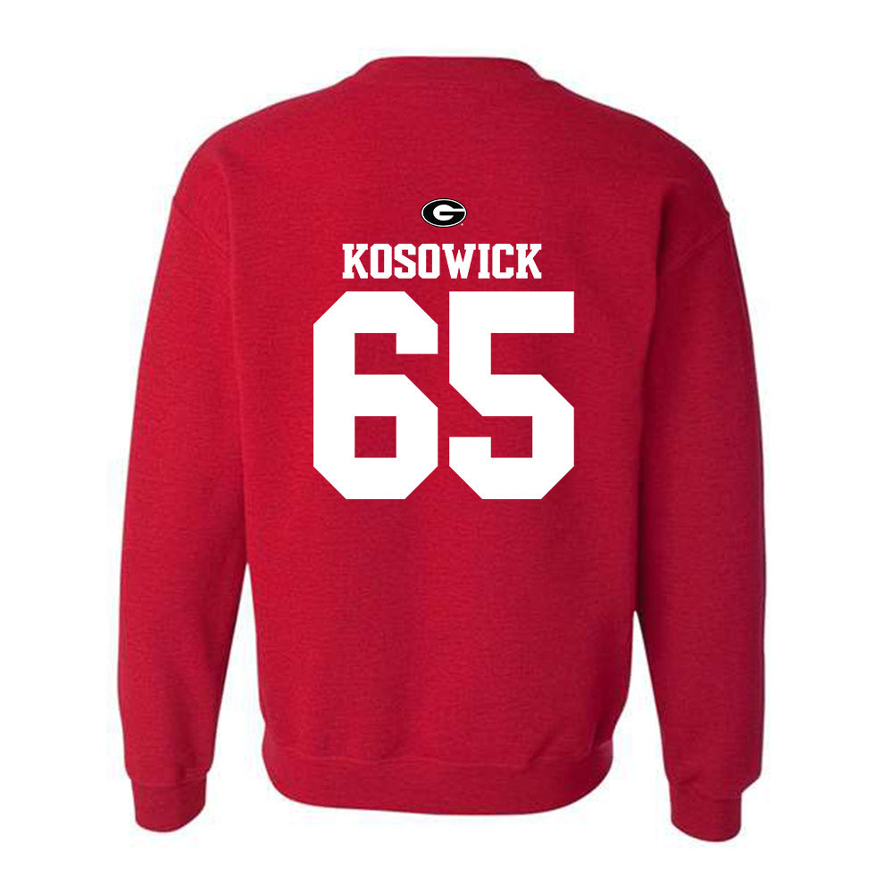 Georgia - NCAA Baseball : Mason Kosowick - Fashion Shersey Crewneck Sweatshirt-1