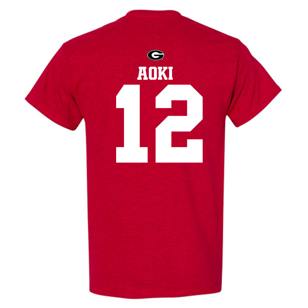 Georgia - NCAA Baseball : Caden Aoki - Fashion Shersey T-Shirt-1