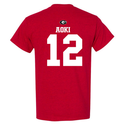 Georgia - NCAA Baseball : Caden Aoki - Fashion Shersey T-Shirt-1