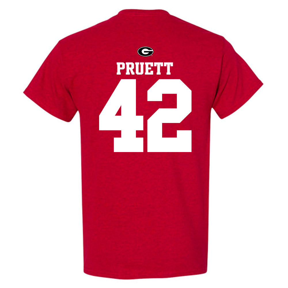 Georgia - NCAA Baseball : Brad Pruett - Fashion Shersey T-Shirt-1
