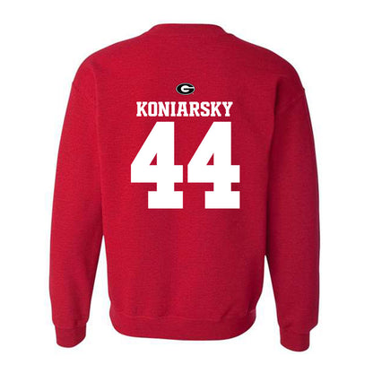 Georgia - NCAA Baseball : Cole Koniarsky - Fashion Shersey Crewneck Sweatshirt-1