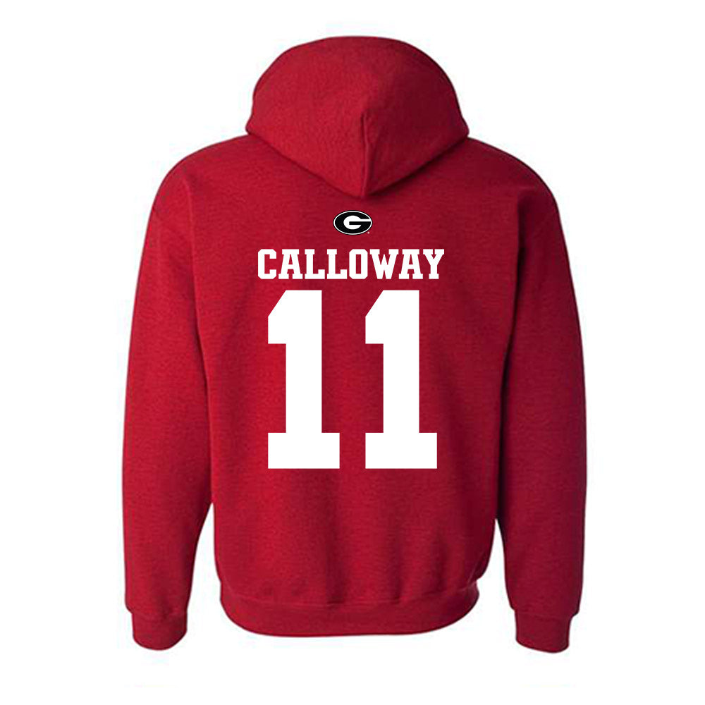Georgia - NCAA Baseball : Bryce Calloway - Fashion Shersey Hooded Sweatshirt-1