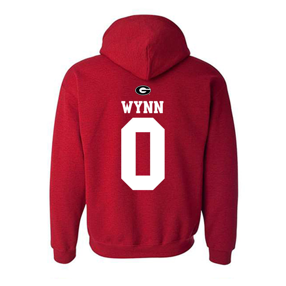 Georgia - NCAA Baseball : Ryan Wynn - Fashion Shersey Hooded Sweatshirt-1