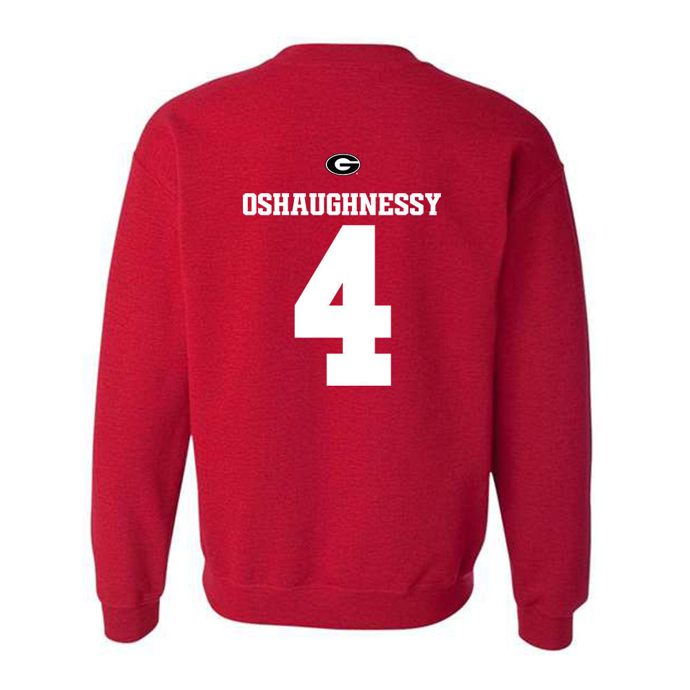 Georgia - NCAA Baseball : Michael Oshaughnessy - Fashion Shersey Crewneck Sweatshirt-1