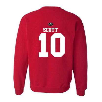 Georgia - NCAA Baseball : Matt Scott - Fashion Shersey Crewneck Sweatshirt-1