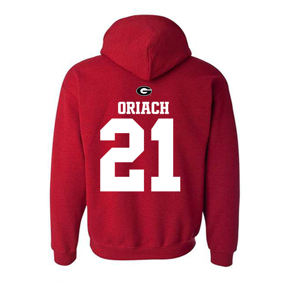 Georgia - NCAA Baseball : Jordy Oriach - Fashion Shersey Hooded Sweatshirt-1