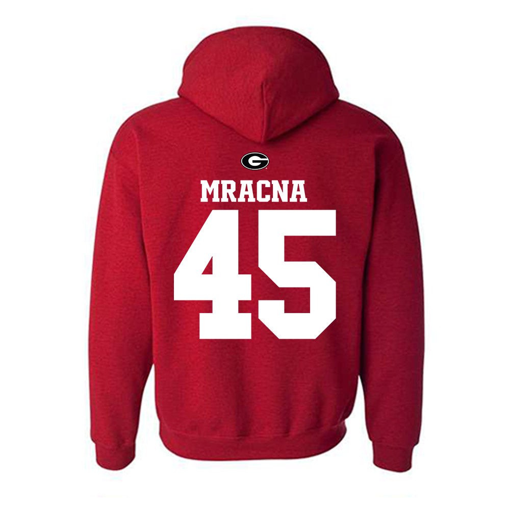 Georgia - NCAA Baseball : Christian Mracna - Fashion Shersey Hooded Sweatshirt-1