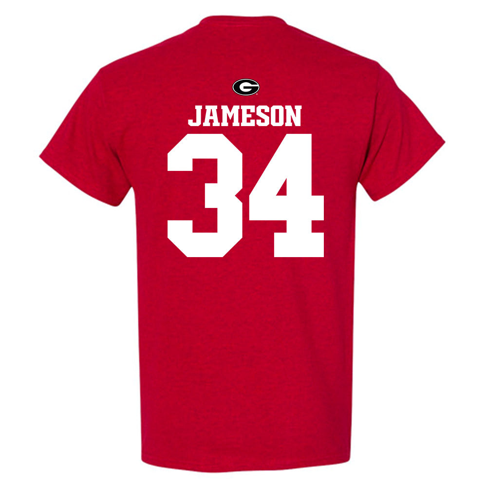 Georgia - NCAA Baseball : Caleb Jameson - Fashion Shersey T-Shirt-1
