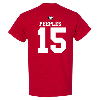 Georgia - NCAA Baseball : Ty Peeples - Fashion Shersey T-Shirt-1