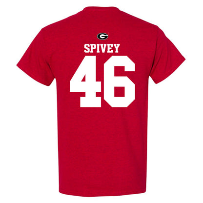 Georgia - NCAA Baseball : Logan Spivey - Fashion Shersey T-Shirt-1