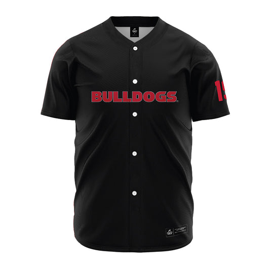 Georgia - NCAA Baseball : Andrew Behnke - Black Fashion Jersey-0