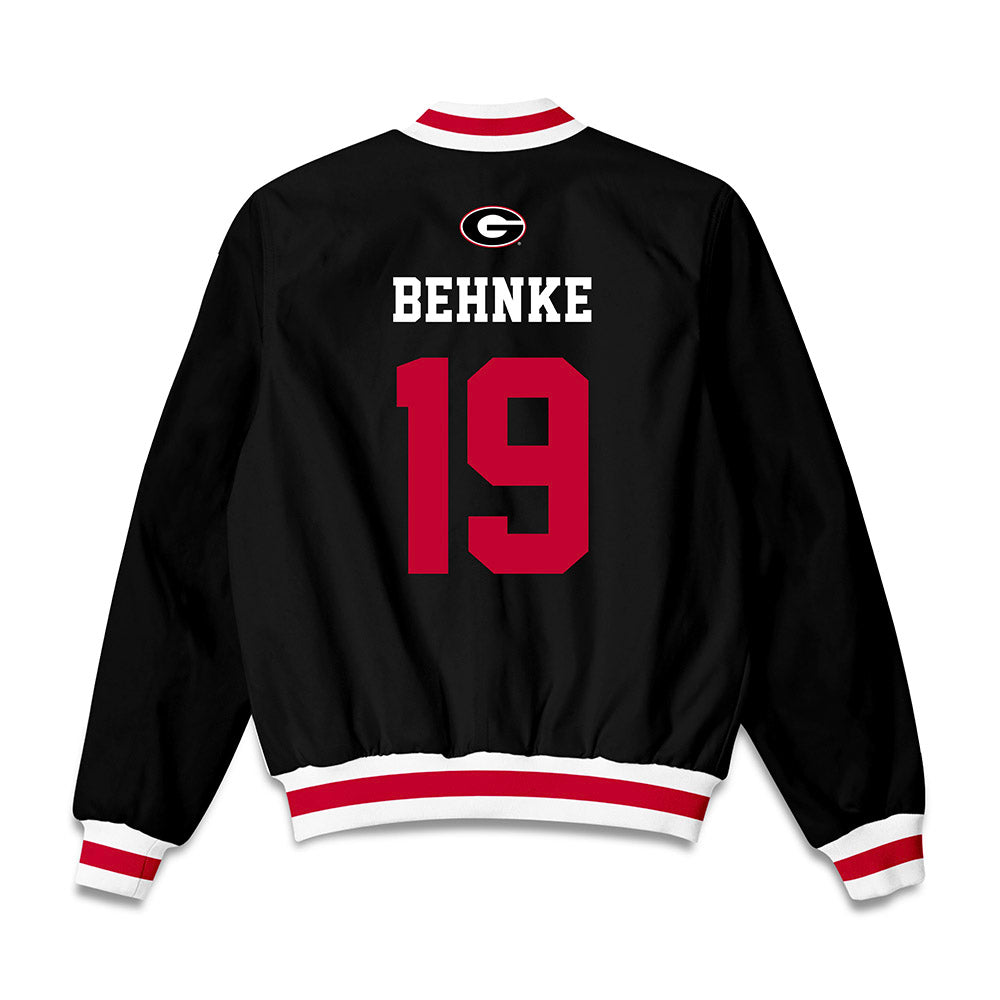 Georgia - NCAA Baseball : Andrew Behnke - Bomber Jacket-1