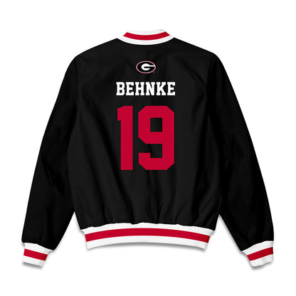 Georgia - NCAA Baseball : Andrew Behnke - Bomber Jacket-1
