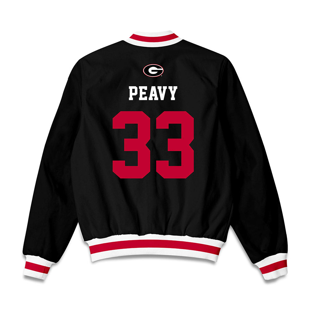 Georgia - NCAA Baseball : Jackson Peavy - Bomber Jacket-1
