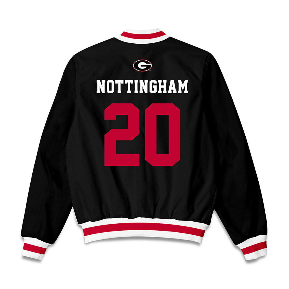 Georgia - NCAA Baseball : Joe Nottingham - Bomber Jacket-1