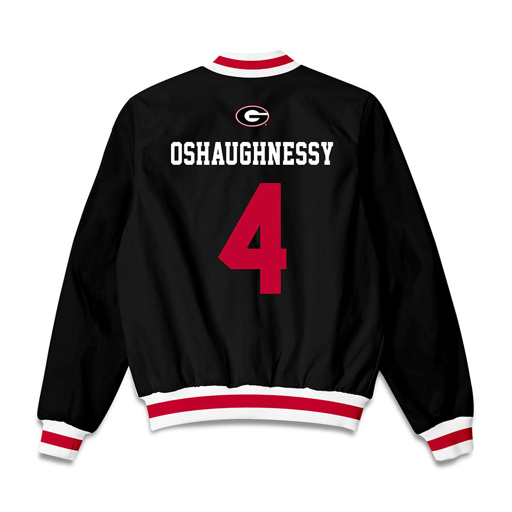 Georgia - NCAA Baseball : Michael Oshaughnessy - Bomber Jacket-1
