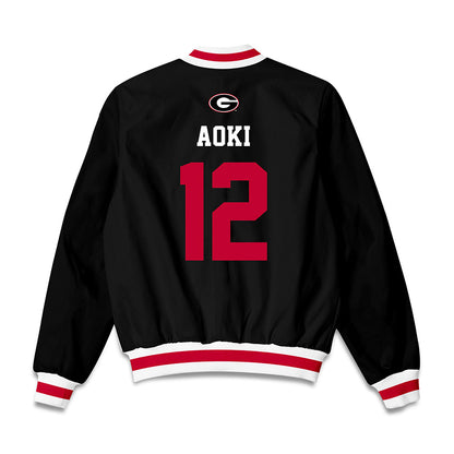 Georgia - NCAA Baseball : Caden Aoki - Bomber Jacket-1