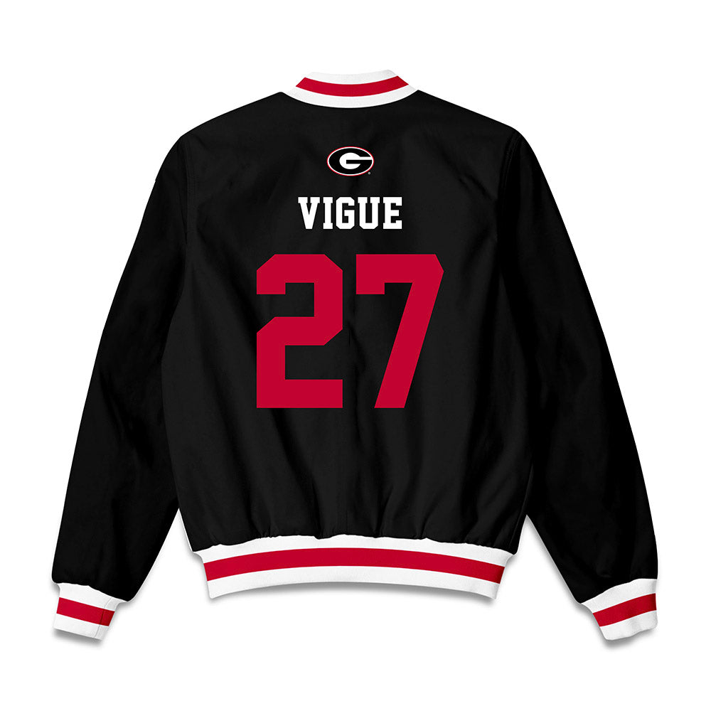 Georgia - NCAA Baseball : Dylan Vigue - Bomber Jacket-1