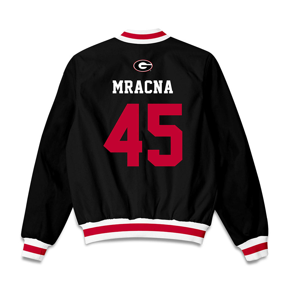 Georgia - NCAA Baseball : Christian Mracna - Bomber Jacket-1
