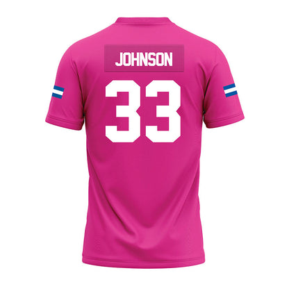 Grand Valley - NCAA Football : Dreshaun Johnson - Pink Premium Football Jersey-1