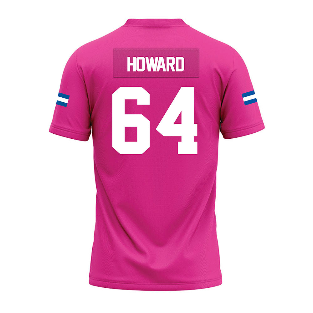 Grand Valley - NCAA Football : Barry Howard - Pink Premium Football Jersey-1