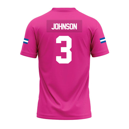 Grand Valley - NCAA Football : Donovan Johnson - Pink Premium Football Jersey-1