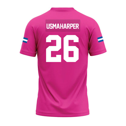 Grand Valley - NCAA Football : Syone Usma-Harper - Pink Premium Football Jersey-1