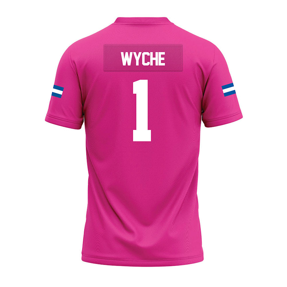 Grand Valley - NCAA Football : lynn wyche - Pink Premium Football Jersey-1