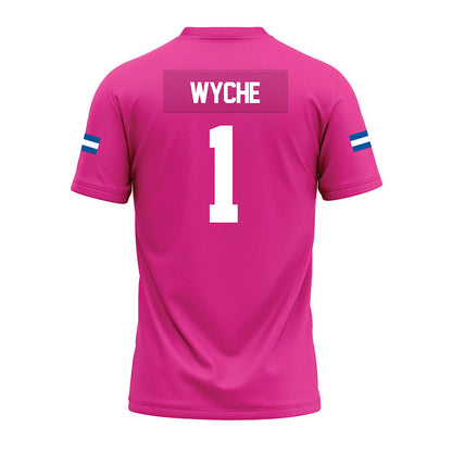 Grand Valley - NCAA Football : lynn wyche - Pink Premium Football Jersey-1