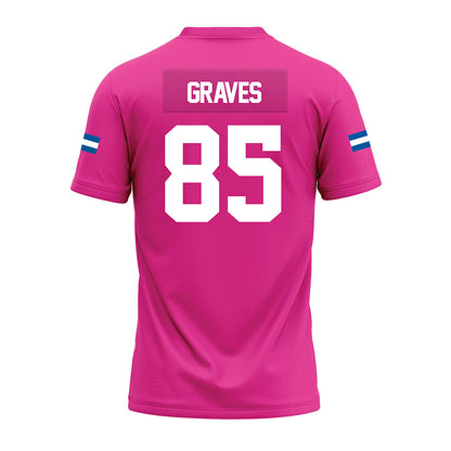 Grand Valley - NCAA Football : Eli Graves - Pink Premium Football Jersey-1
