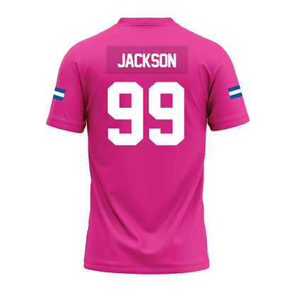 Grand Valley - NCAA Football : Tyus Jackson - Pink Premium Football Jersey-1