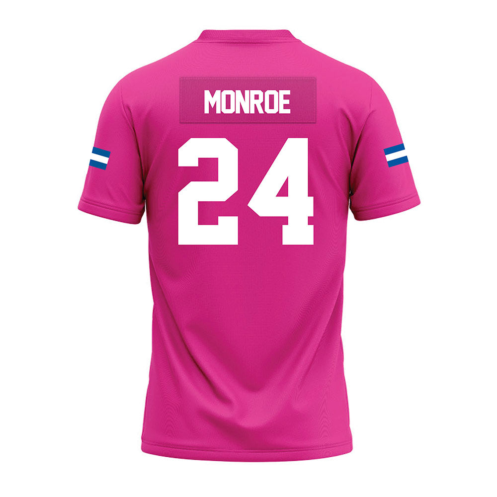 Grand Valley - NCAA Football : Deondray Monroe - Pink Premium Football Jersey-1