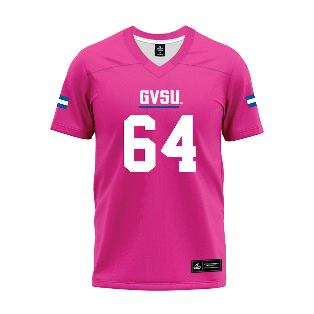 Grand Valley - NCAA Football : Barry Howard - Pink Premium Football Jersey-0