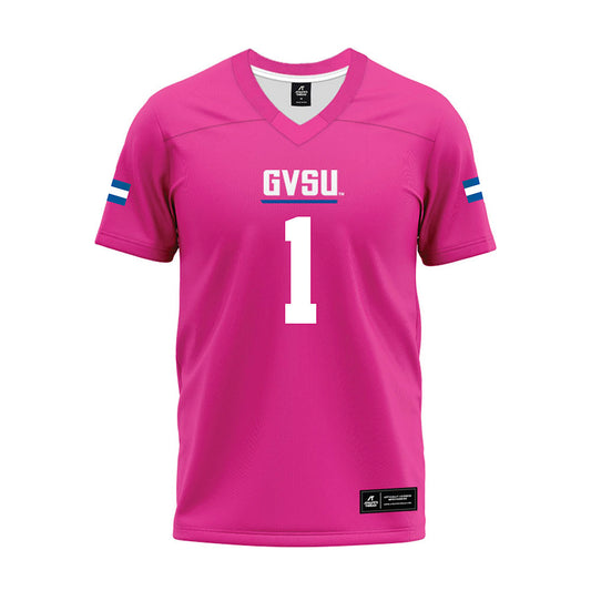Grand Valley - NCAA Football : lynn wyche - Pink Premium Football Jersey-0