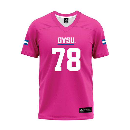 Grand Valley - NCAA Football : Jibriel Conde - Pink Premium Football Jersey-0