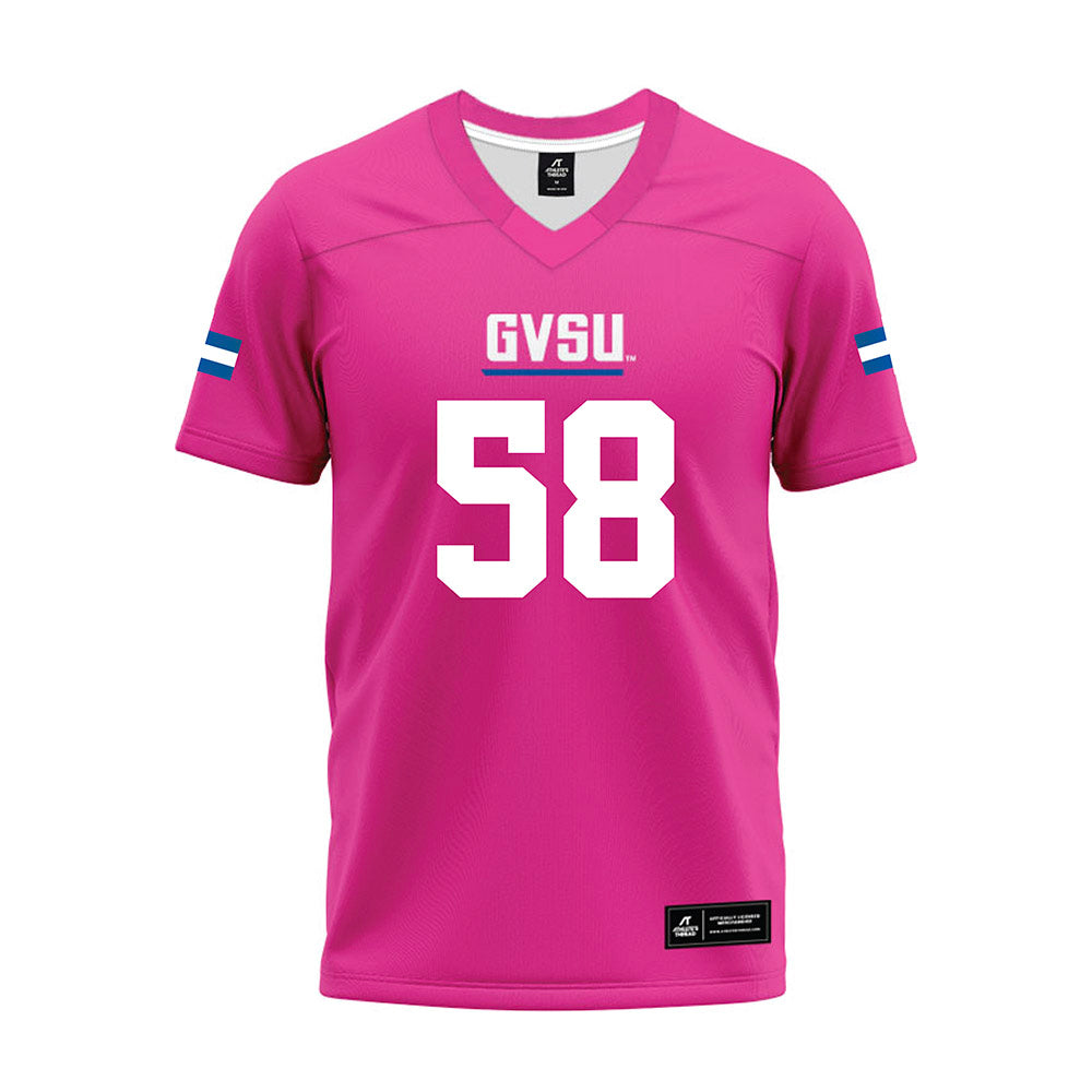 Grand Valley - NCAA Football : Colton Bila - Pink Premium Football Jersey-0