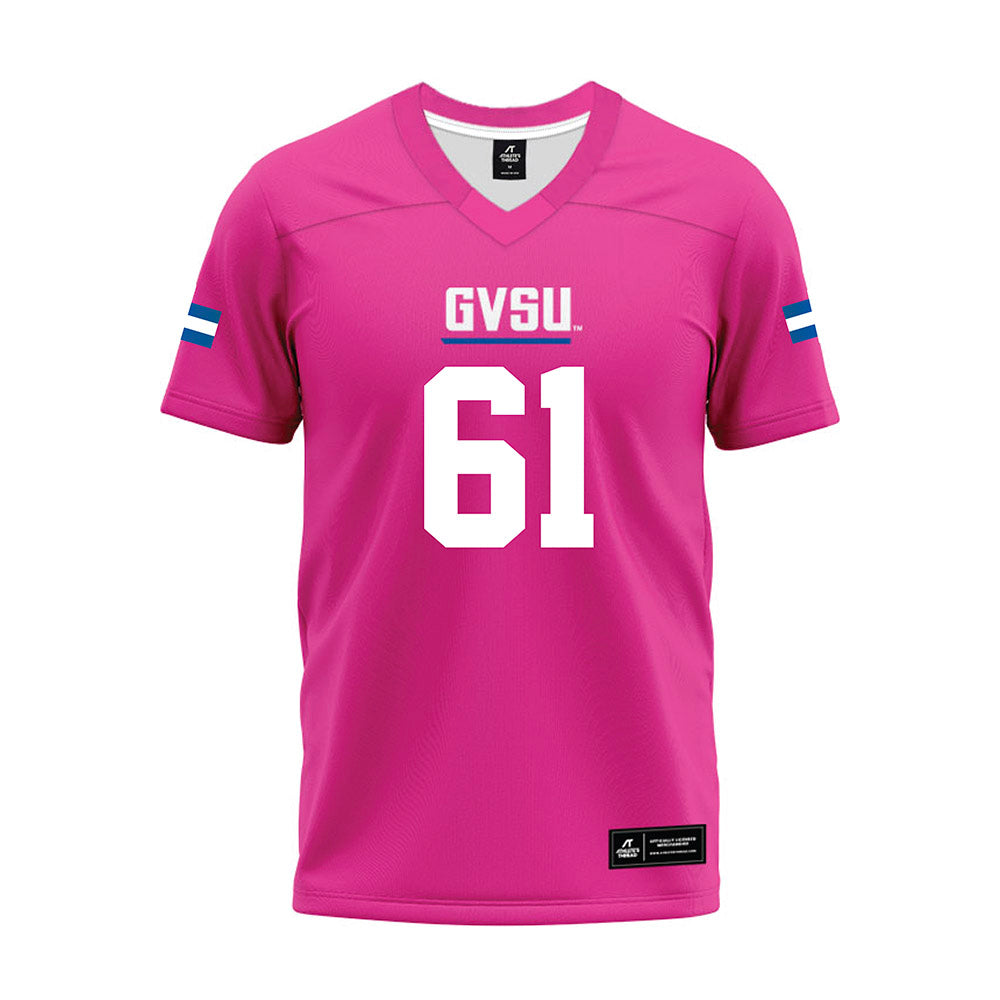 Grand Valley - NCAA Football : Cooper Pyle - Pink Premium Football Jersey-0