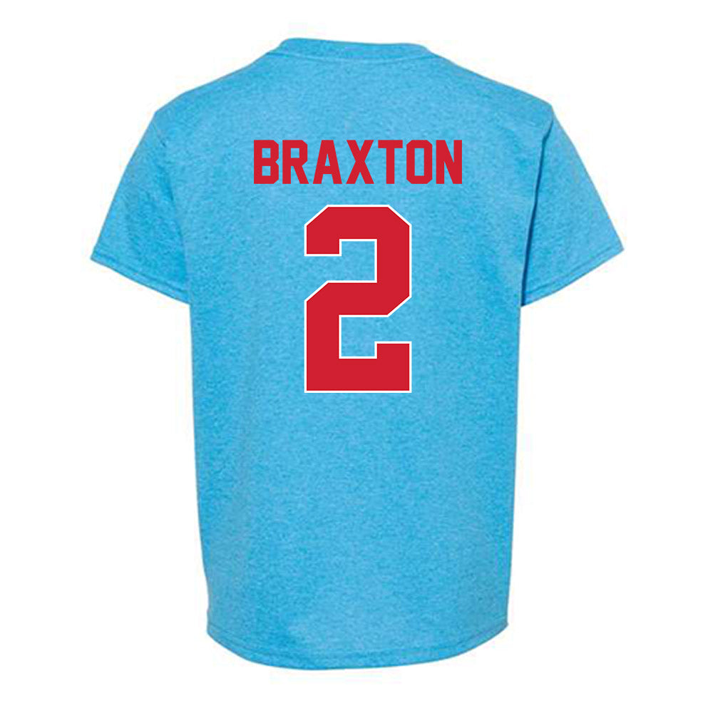 Ole Miss - NCAA Football : Jaylon Braxton - Youth T-Shirt-2