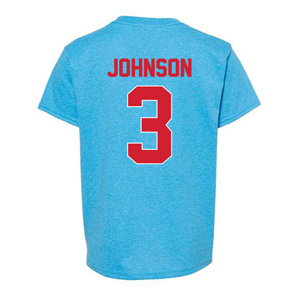 Ole Miss - NCAA Men's Basketball : Koren Johnson - Youth T-Shirt-2