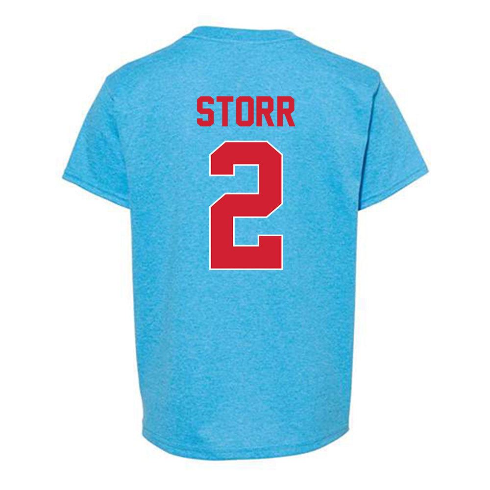 Ole Miss - NCAA Men's Basketball : AJ Storr - Youth T-Shirt-1