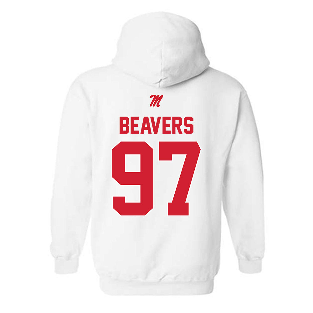 Ole Miss - NCAA Football : Kamron Beavers - Classic Shersey Hooded Sweatshirt-1