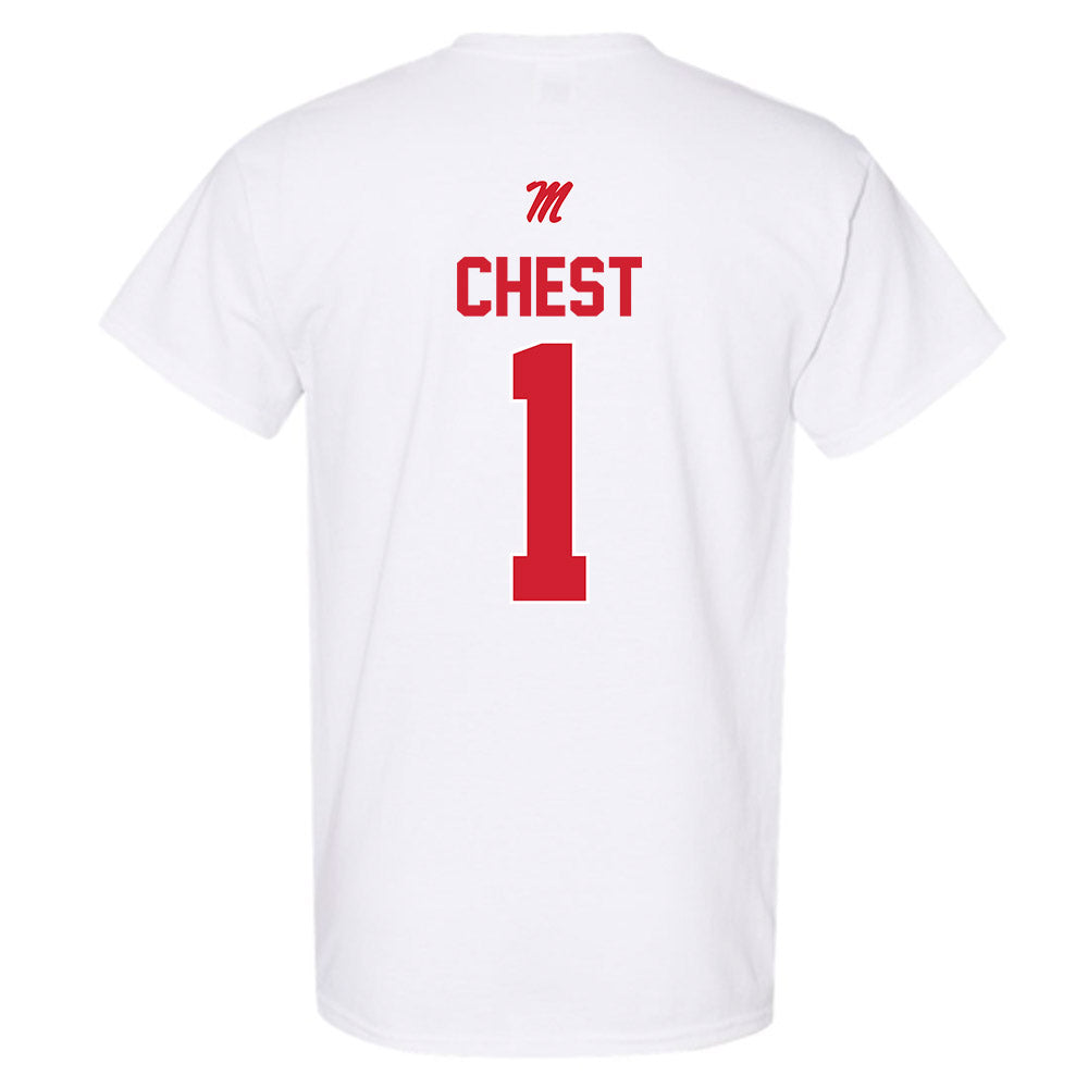 Ole Miss - NCAA Men's Basketball : Corey Chest - Classic Shersey T-Shirt-1