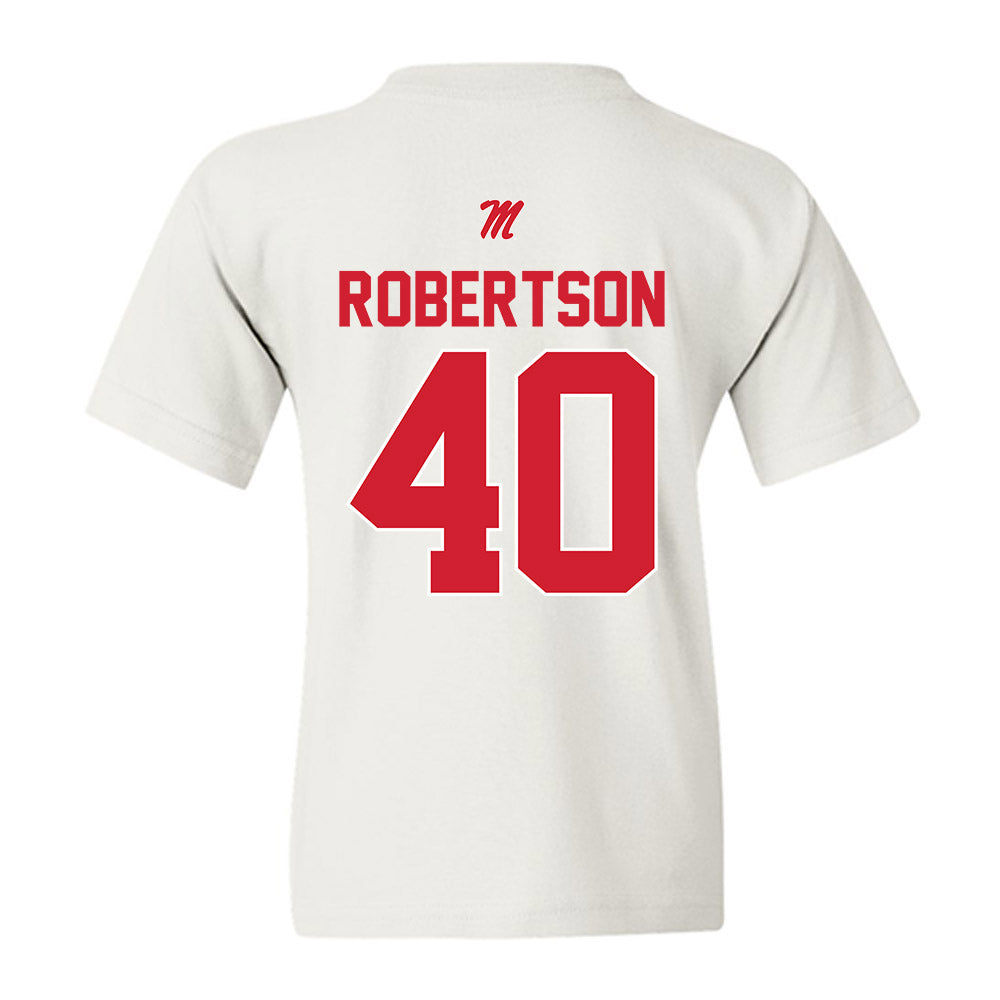 Ole Miss - NCAA Baseball : JP Robertson - Youth T-Shirt-1