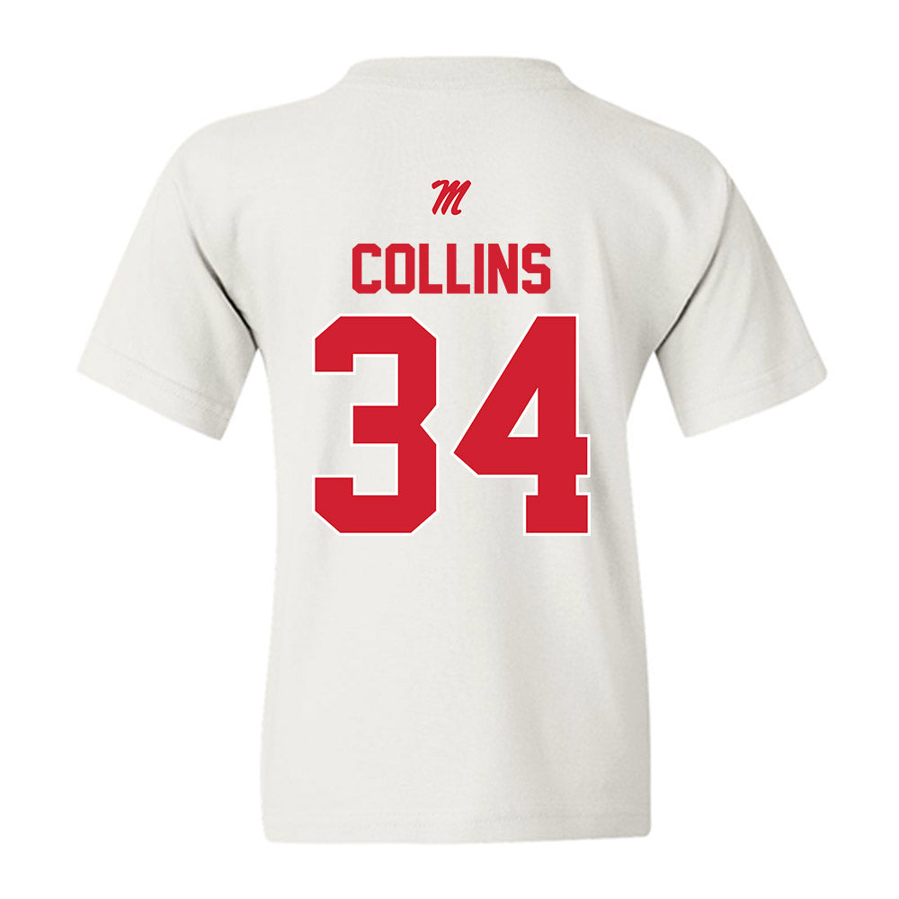Ole Miss - NCAA Football : Raymond Collins - Youth T-Shirt-1