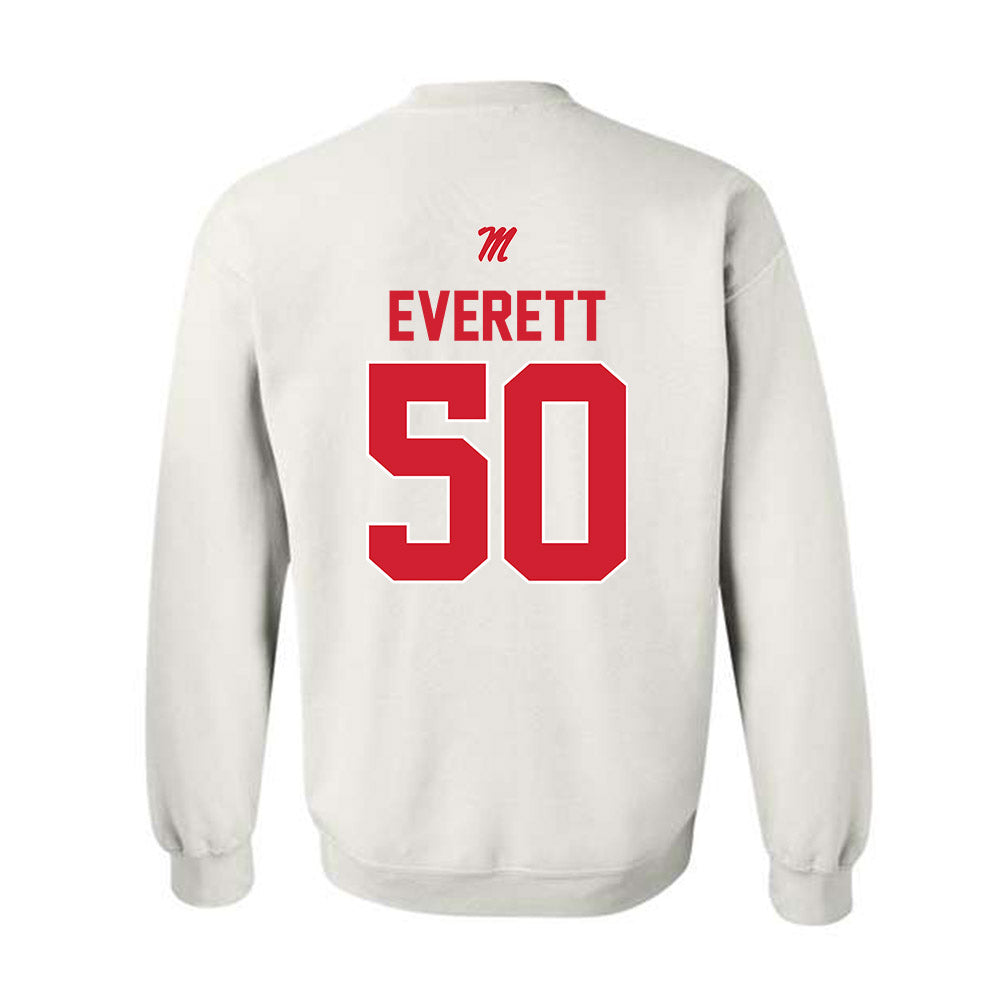 Ole Miss - NCAA Football : Troy Everett - Classic Shersey Crewneck Sweatshirt-1